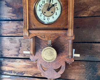Gustav Becker 1900s wall wag clock 