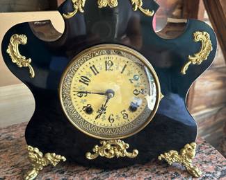 Antique New Haven cast iron clock; circa 1890-1910; great condition