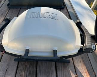 Weber grill with stand