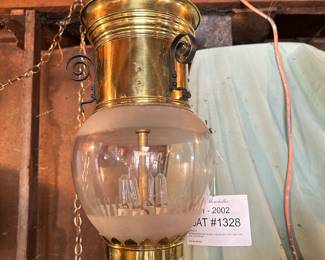 Antique pendant light purchased at DuMouchelles in good working order