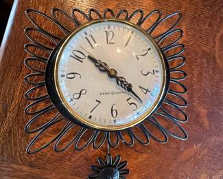 Mid-century wall clock