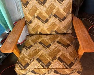 Large Ranch Oak set including: loveseat, two chairs, ottoman, sofa