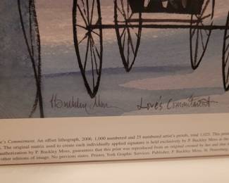 P. Buckley Moss, "Love's Commitment" lithograph 2006