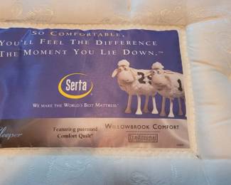 Serta pillow top Queen mattress and boxspring 