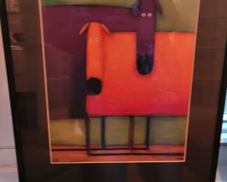 Daniel Kessler red and purple dogs