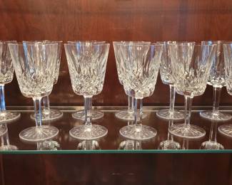Waterford Lismore set of 12 water goblets 6 7/8" high