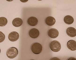 Kennedy Half Dollars 1971 and up, over 200 coins
