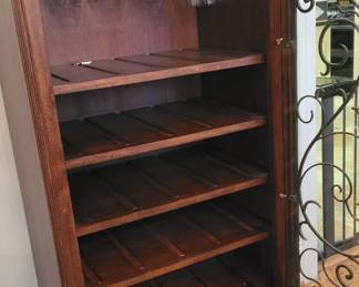 Ethan Allen wine storage cabinet 