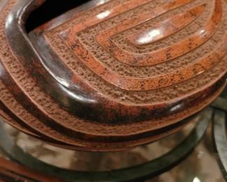 Signed Victor Barrios Nicaragua terracotta vase