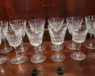 Waterford Lismore white wine glasses set of 12