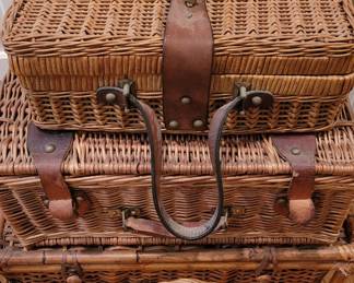 Antique wicker baskets