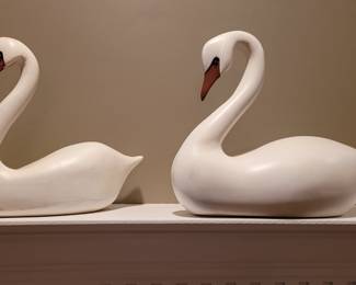 Wooden swans