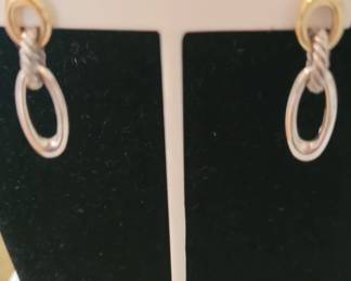 David Yurman sterling silver earrings