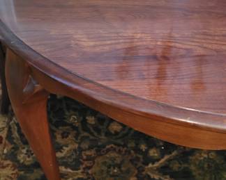 Close-up of the Pennsylvania House dining table 