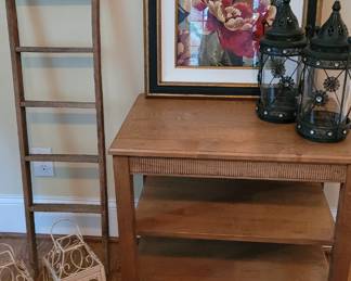 Ethan Allen table, decor