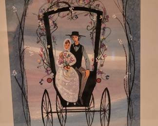 P. Buckley Moss, "Love's Commitment" lithograph 2006