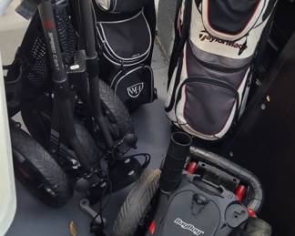 Golf bag carriers, etc