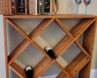 Wine storage rack and decor