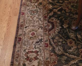 100% Wool rug handmade in India for Ethan Allen