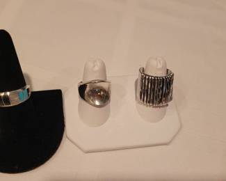 Sterling silver rings