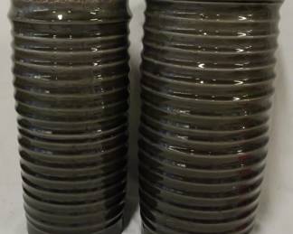 113 - Pair Pottery Vases 14"
