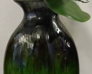 108 - Pottery Vase w/ Greenery 21" (overall)
