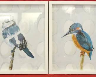 191 - 2 Bird Prints, Framed 14x12
