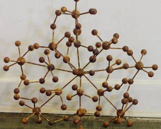 182 - Stick & Ball Wall Art 22x26x6
