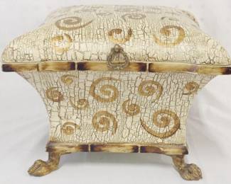 242 - Claw Foot Lidded Box 9x12x12
