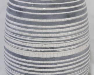 42 - Striped Decorative Vase 9"
