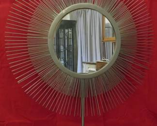 216 - Starburst Mirror on Stand 26"
