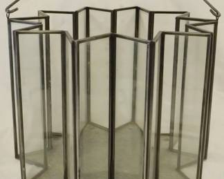 83 - Leaded Glass Starburst Terrarium 8.5x11"
