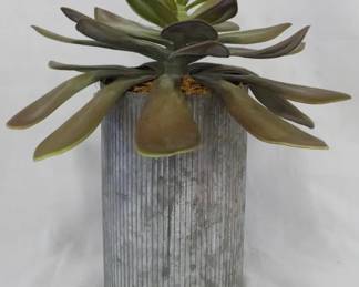 70 - Faux Potted Succulent 11.5"
