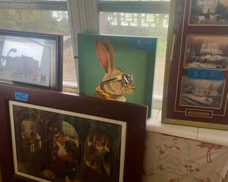 Lots of assortment of wall pictures 