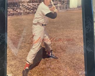 Signed Ted Williams photo with certificate of authenticity attached. Highest bidder by Sunday gets it.