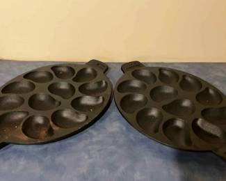 Cast Iron Outset Oyster Grill Pans