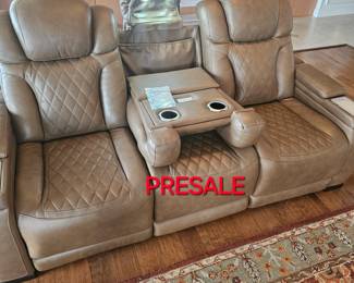 PRE-SALE!! Ashley Signature Reclining Sofa. $1100.00 Plus tax. 85.5 Inches x 38 Inches. Please contact for purchase and pickup arrangements. ALL SALES FINAL