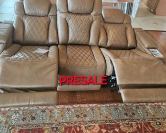 PRE-SALE!! Ashley Signature Reclining Sofa. $1100.00 Plus tax. 85.5 Inches x 38 Inches. Please contact for purchase and pickup arrangements. ALL SALES FINAL