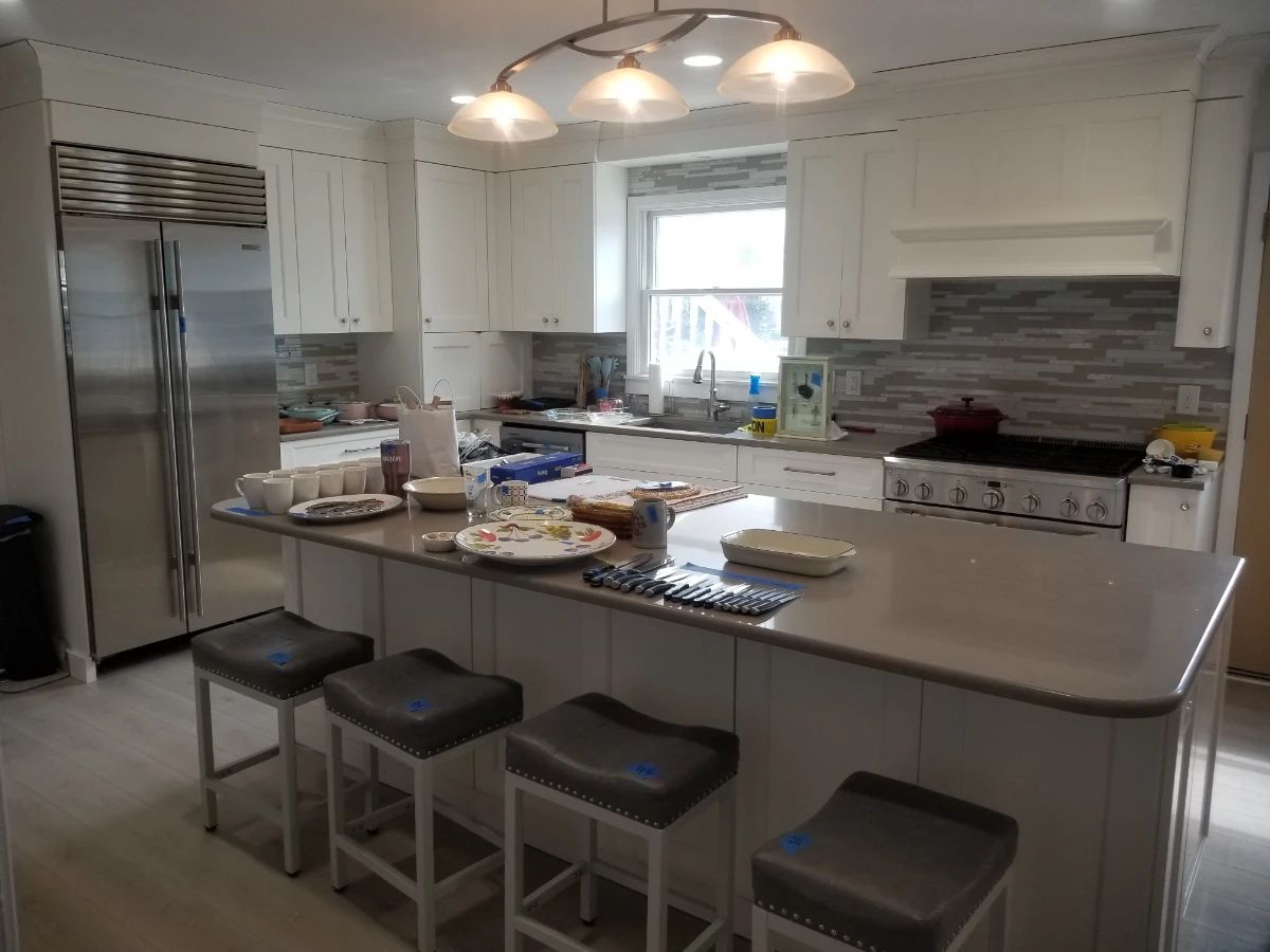 Stunning contemporary custom kitchen by Christiana Cabinetry, Atglen, PA