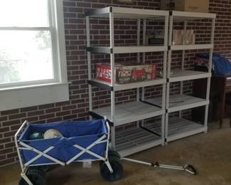 Shelving; beach cart