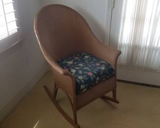 Wicker rocking chair