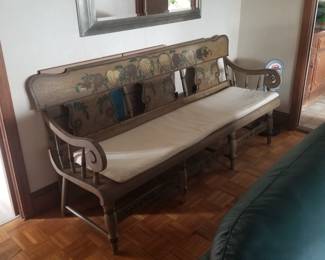 Hand painted settee