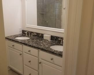 Modern master bath vanity