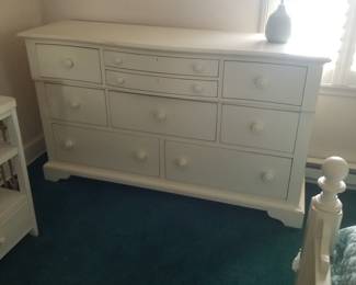 Coastal chic white dresser