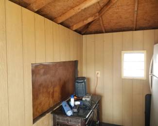 Cabana shed interior. Approx. 9' x 12' $950. Located in Avalon