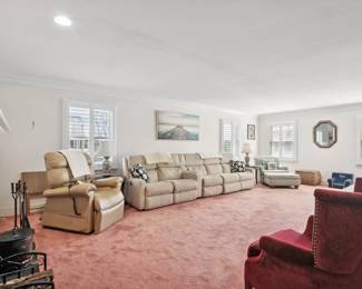 Comfortable living room furnishings