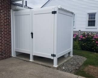 Vinyl shower surround