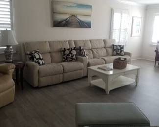 Leather sectional - large