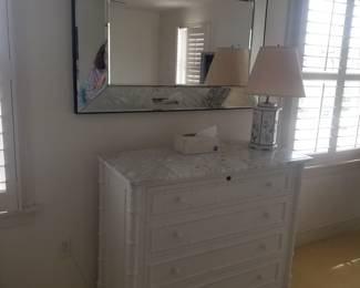 Williams Sonoma Home bedroom suite: dresser. Wall mirror
