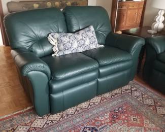 Matching leather loveseat